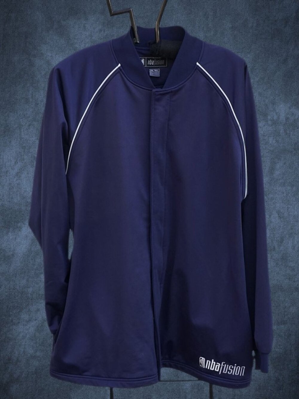 Reebok NBA Fusion Jacket 2XL Tall Full Zip & Snap Warm Up Rare Y2K Basketball